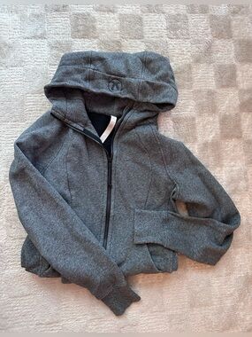 lululemon athletica Gray Full-Zip Hooded Sweatshirt